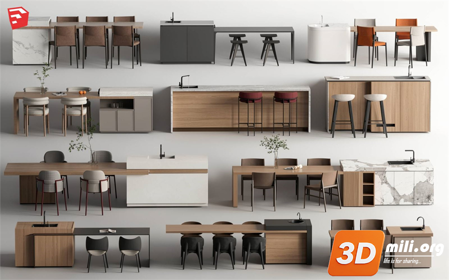 Kitchen island Skp Files